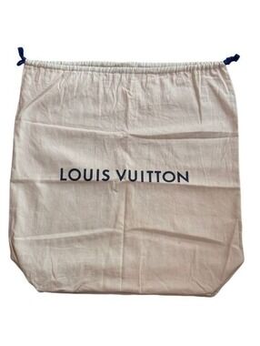 Louis Vuitton | Beige Blue Drawstring | 55 Suitcase Dustbag #369